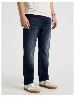Grab Straight At Waist Jeans in Nearly Black