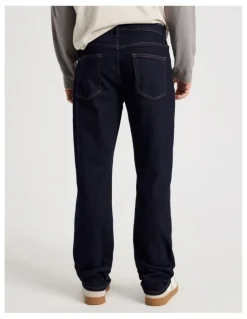 Grab Straight At Waist Jeans in Rinse