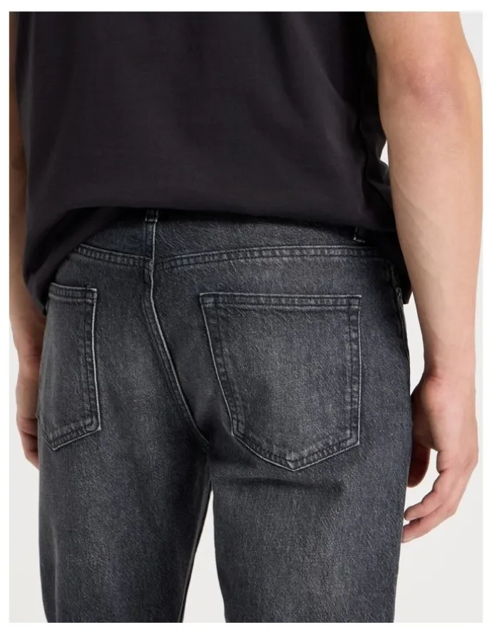 Grab Straight At Waist Performance Jeans in Charcoal