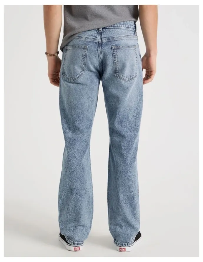 Grab Straight At Waist Performance Jeans in Light Blue
