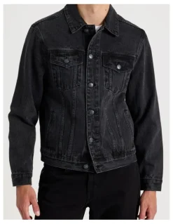 Grab Type 3 Trucker Jacket in Black