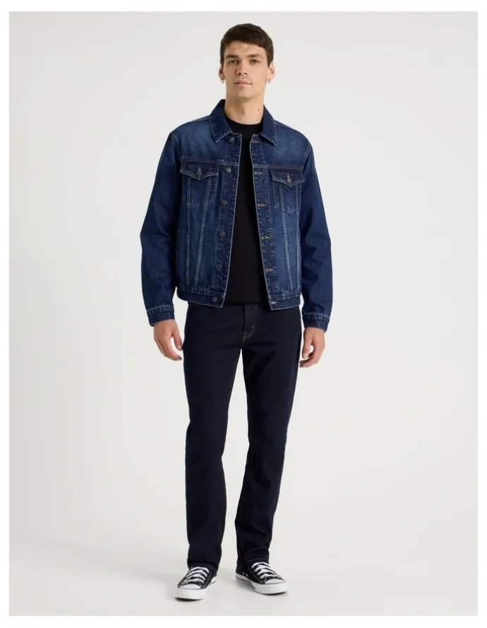 GRAB Type 3 Trucker Jacket in Dark Denim