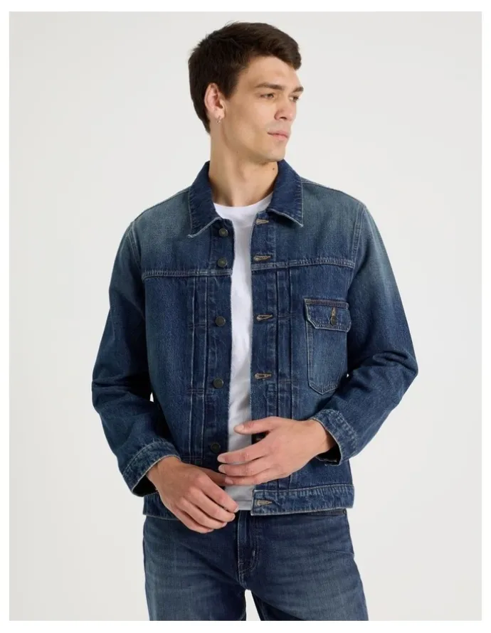 GRAB Type 1 Trucker Jacket in Mid Blues