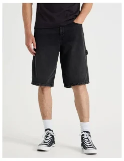 Grab Workwear Relaxed Shorts in Black