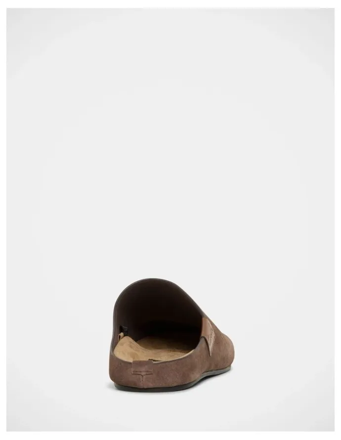 Grosby Albert Slippers in Chocolate