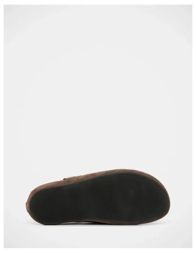 Grosby Albert Slippers in Chocolate