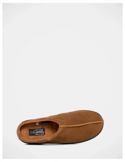 Grosby Alfie II Scuff Slippers in Cognac