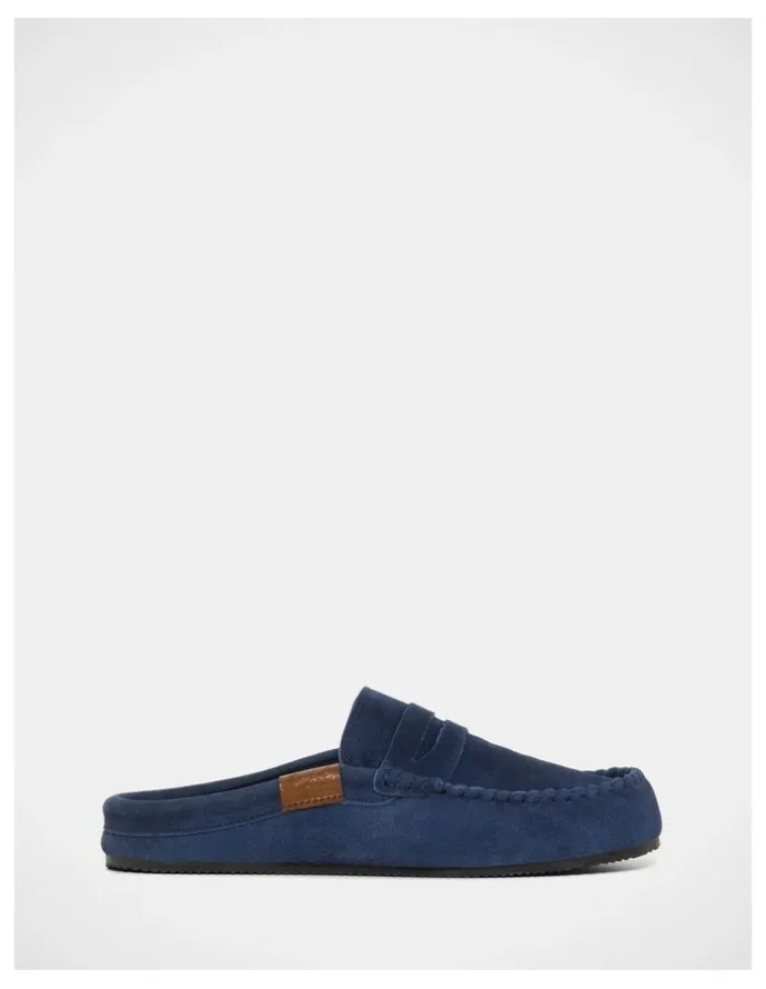 Grosby Bryce Slippers in Navy