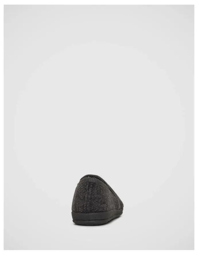 Grosby Douglas Slippers In Charcoal