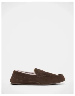 Grosby Maxwell Slippers in Chocolate