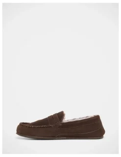 Grosby Maxwell Slippers in Chocolate