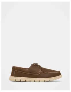 Grosby Memphis Boat Shoe in Oak