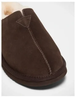 Grosby Theodore Slippers in Chocolate