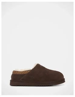Grosby Theodore Slippers in Chocolate