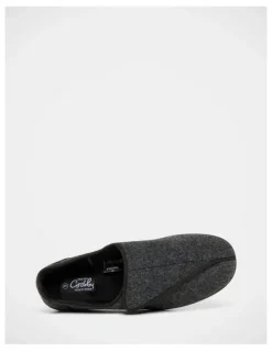 Grosby William Velcro Slippers in Grey