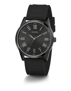 Guess Charter Black Silicone Watch