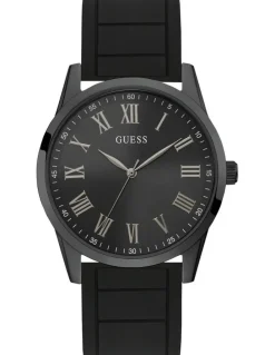 Guess Charter Black Silicone Watch