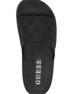 Guess Magaria Slides in Black Logo