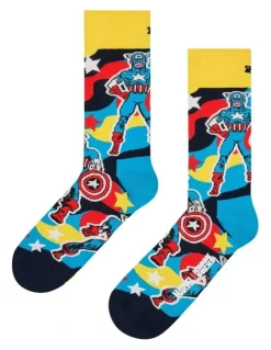 Happy Socks Marvel Avengers 3Pk Sock Gift Set In Green