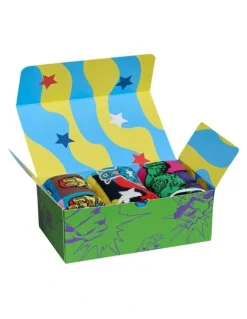 Happy Socks Marvel Avengers 3Pk Sock Gift Set In Green