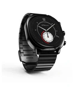 HiFuture AIX Amoled Stainless Steel Smart Watch in Caviar Black