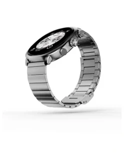 HiFuture AIX Amoled Stainless Steel Smart Watch in Titanium Silver