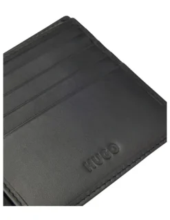Hugo Gift-boxed wallet and coin case in smooth leather in Black
