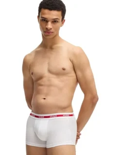 Hugo Triplet Planet Cotton Stretch Trunks 3 Pack in Multi