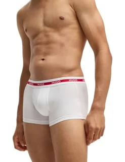 Hugo Triplet Planet Cotton Stretch Trunks 3 Pack in Multi