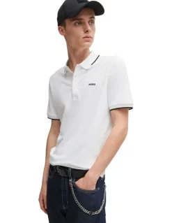 HUGO Dinoso Polo in White