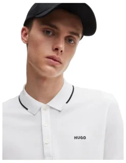 HUGO Dinoso Polo in White