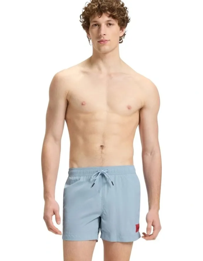 Hugo Dominica Swimshort in Open Blue