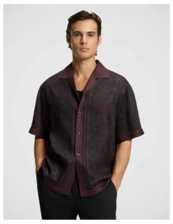 Hugo Espino Short Sleeve Shirt Open Brown