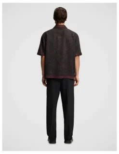 Hugo Espino Short Sleeve Shirt Open Brown