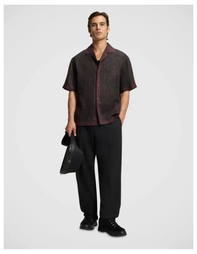 Hugo Espino Short Sleeve Shirt Open Brown
