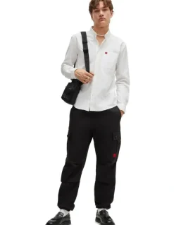 HUGO Evito Long Sleeve Shirt in White