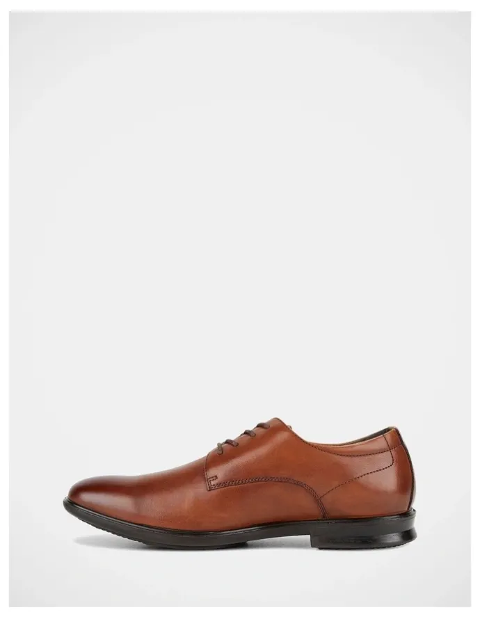 Hush Puppies Cale Shoes In Tan Burnish