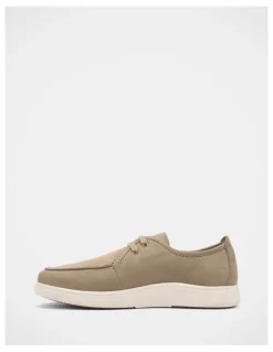 Hush Puppies Gael Shoes In Taupe Nubuck