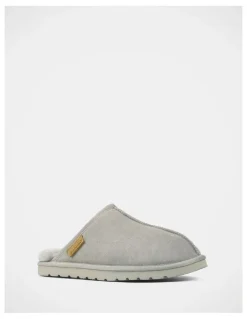 Hush Puppies Loch Slippers in Dove Grey