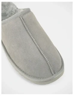 Hush Puppies Loch Slippers in Dove Grey