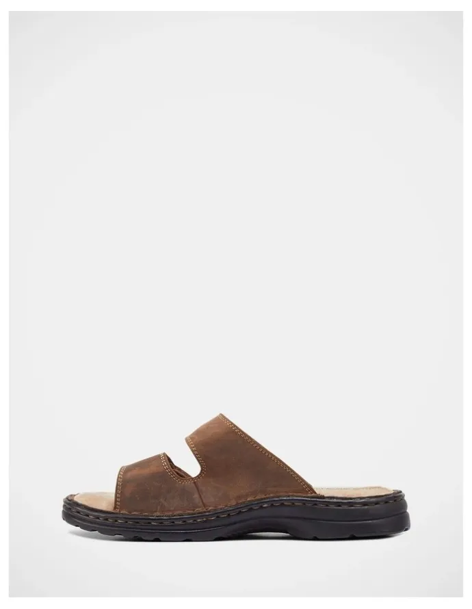 Hush Puppies Slider Sandals in Brown