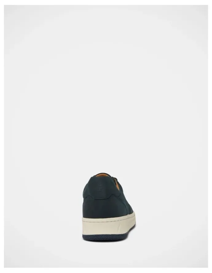 Hush Puppies Swing Leather Sneaker in Navy Wild