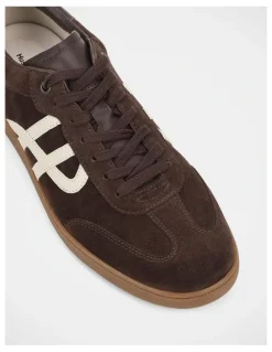 Hush Puppies Trackside Sneakers in Ground Coffee
