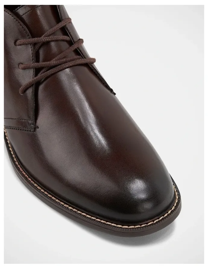 Hush Puppies Harbour Boot in Cognac Burnish