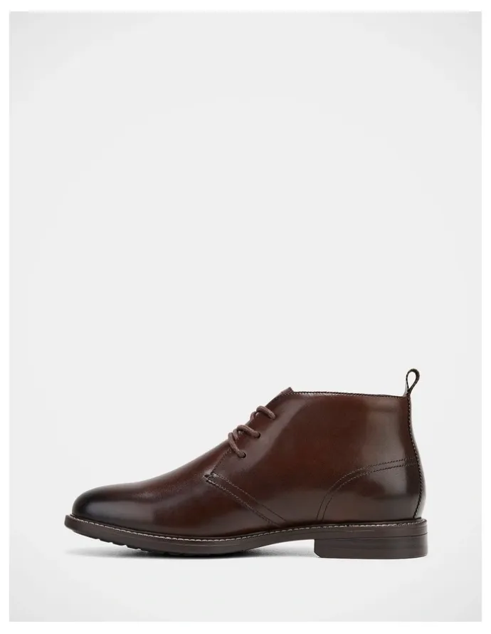 Hush Puppies Harbour Boot in Cognac Burnish