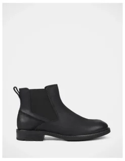 Hush Puppies League Boots In Black