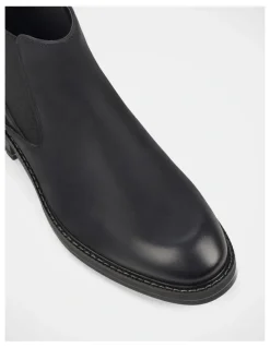 Hush Puppies League Boots In Black