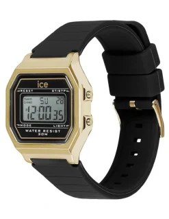 ICE-Watch Digit Retro Watch in Black Gold