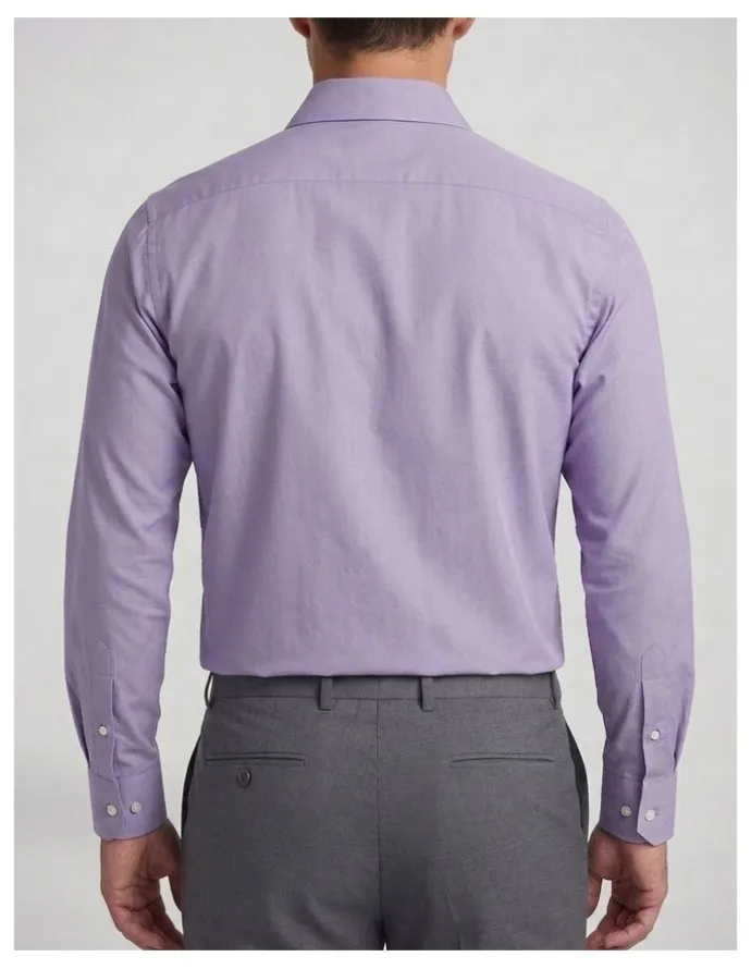 Institchu Faulkner Purple Cotton Shirt