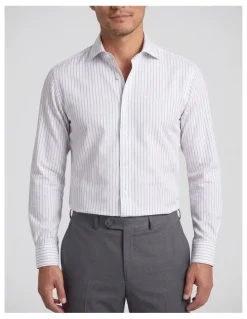 Institchu Gilligan Navy and White Pinstripe Cotton Shirt